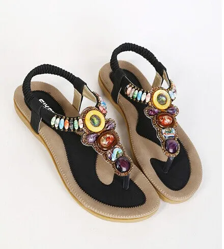 2016 Summer Flat Sandals Ladies Bohemia Beach Flip Flops Shoes Gladiator Women Shoes Sandles platform Zapatos Mujer Sandalias