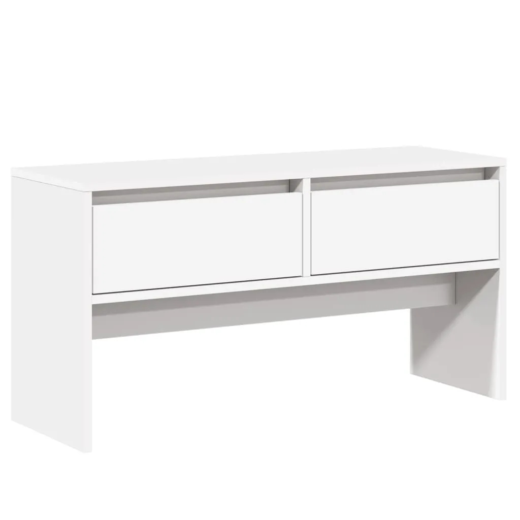 4 Piece Hallway Furniture Set White Engineered Wood