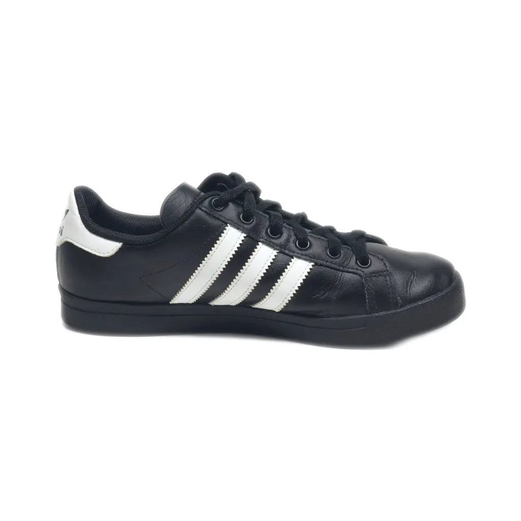 Adidas Coast Star Low-Top Sneakers Leather Black Colour For Women