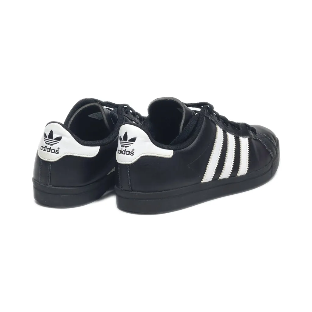 Adidas Coast Star Low-Top Sneakers Leather Black Colour For Women