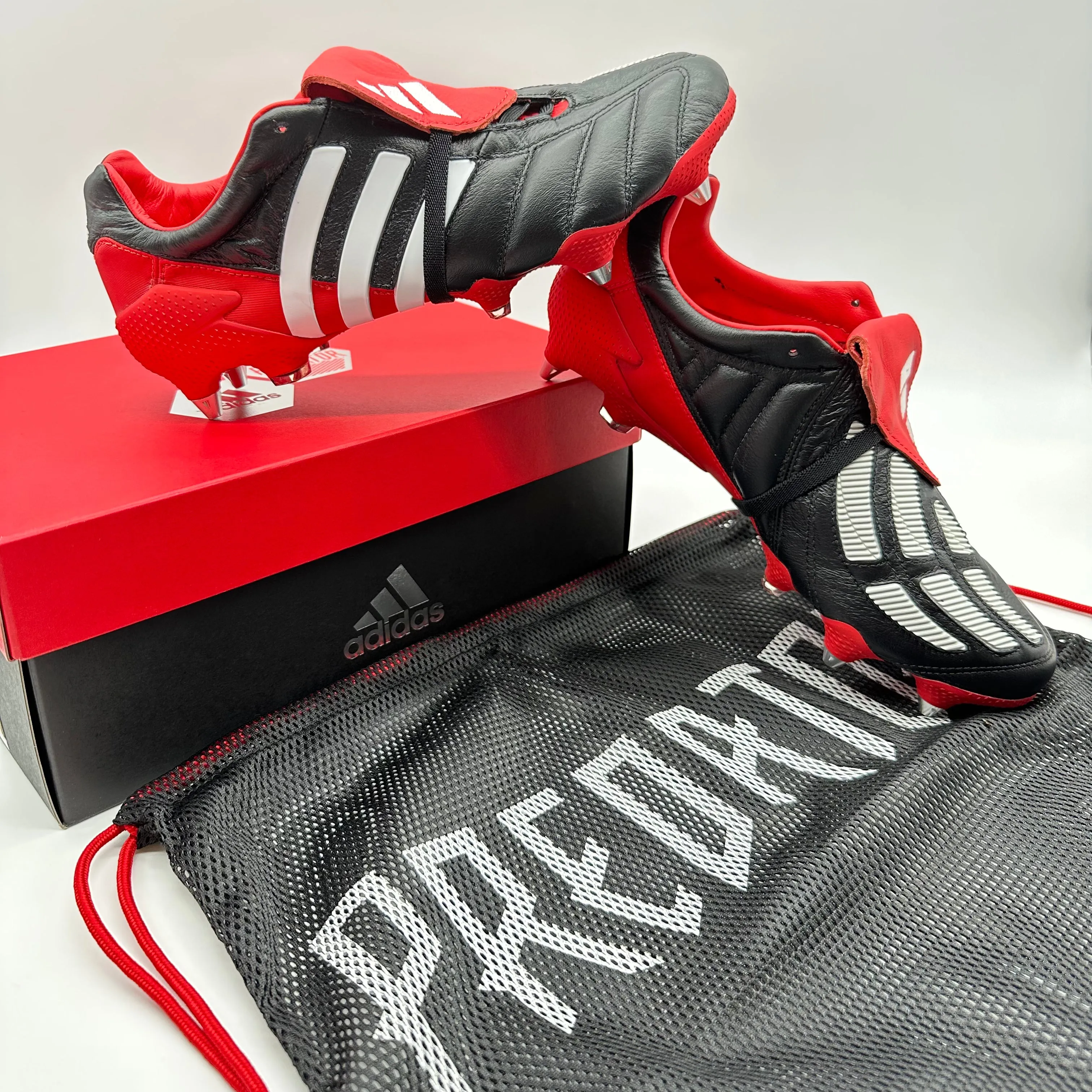 Adidas Predator Mania SG Black Red Limited Edition (Only 2002 Pairs Worldwide)