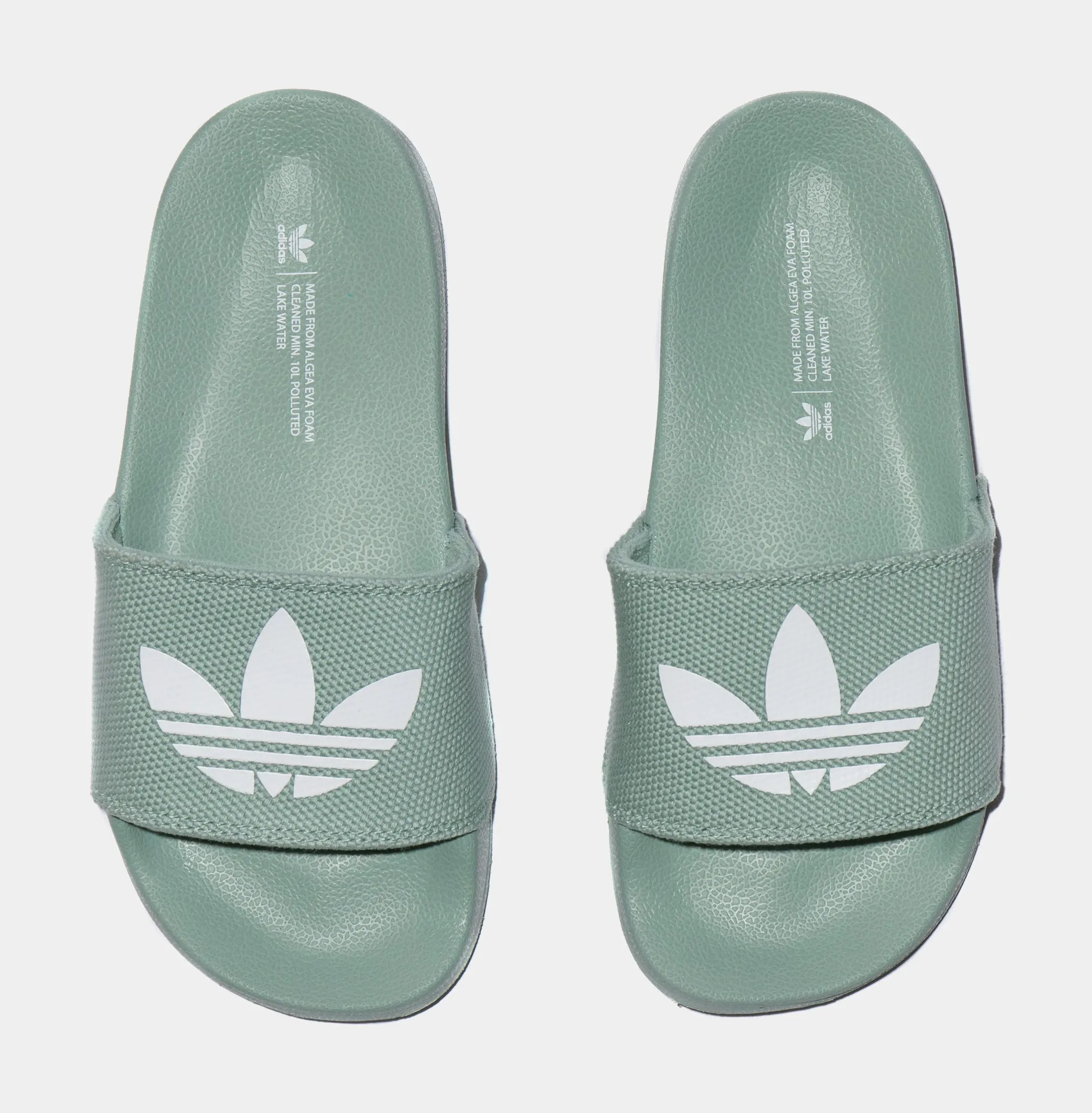 Adilette Lite Slides Womens Sandal (Green/White)