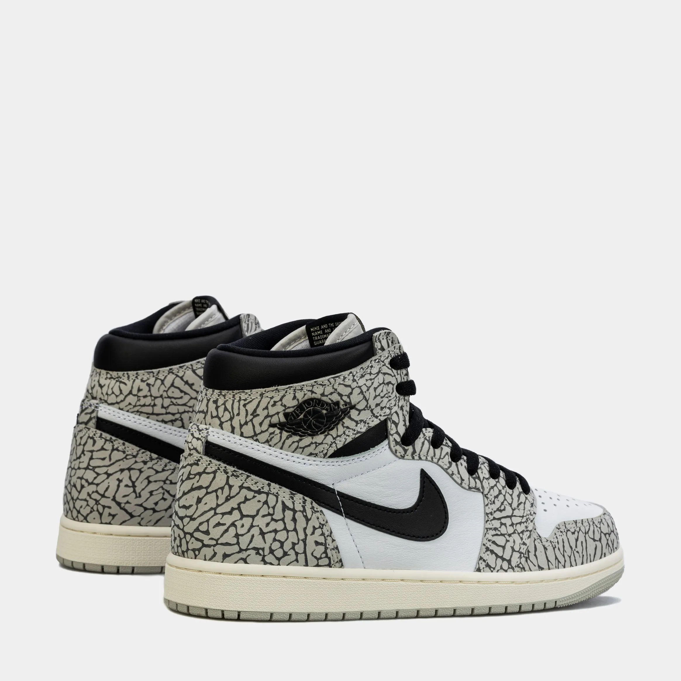 Air Jordan 1 Retro White Cement Mens Lifestyle Shoes (Grey/White) Free Shipping