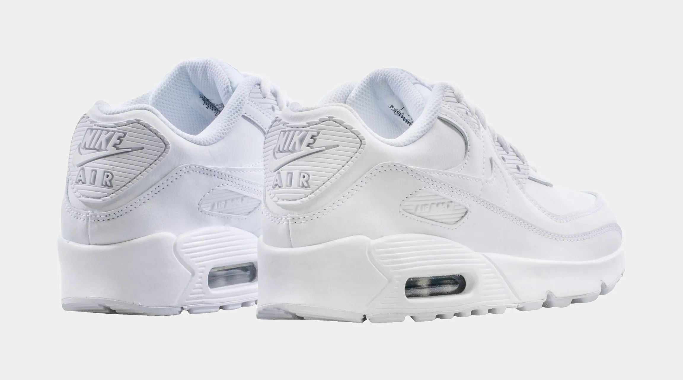 Air Max 90 LTR Grade School Lifestyle Shoes (White)