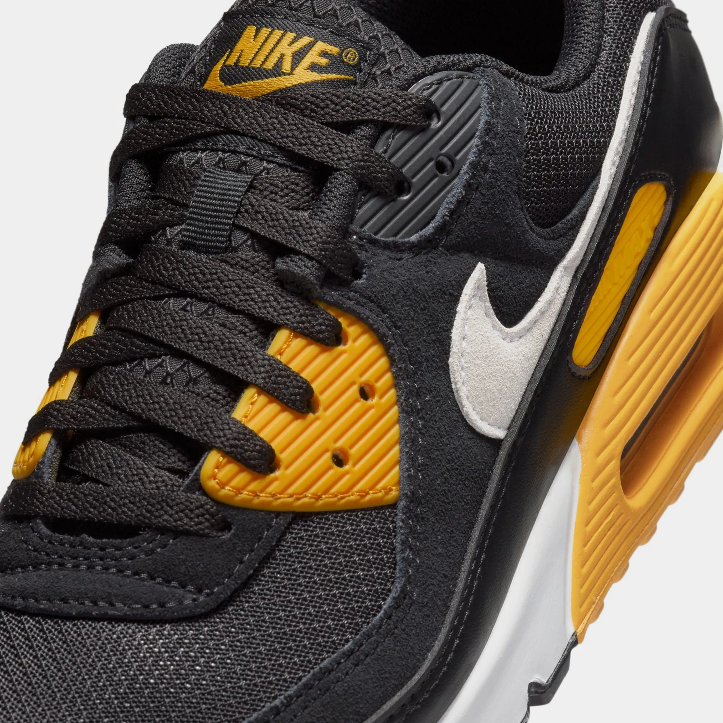 Air Max 90 Mens Lifestyle Shoes (Black/University Gold/White)