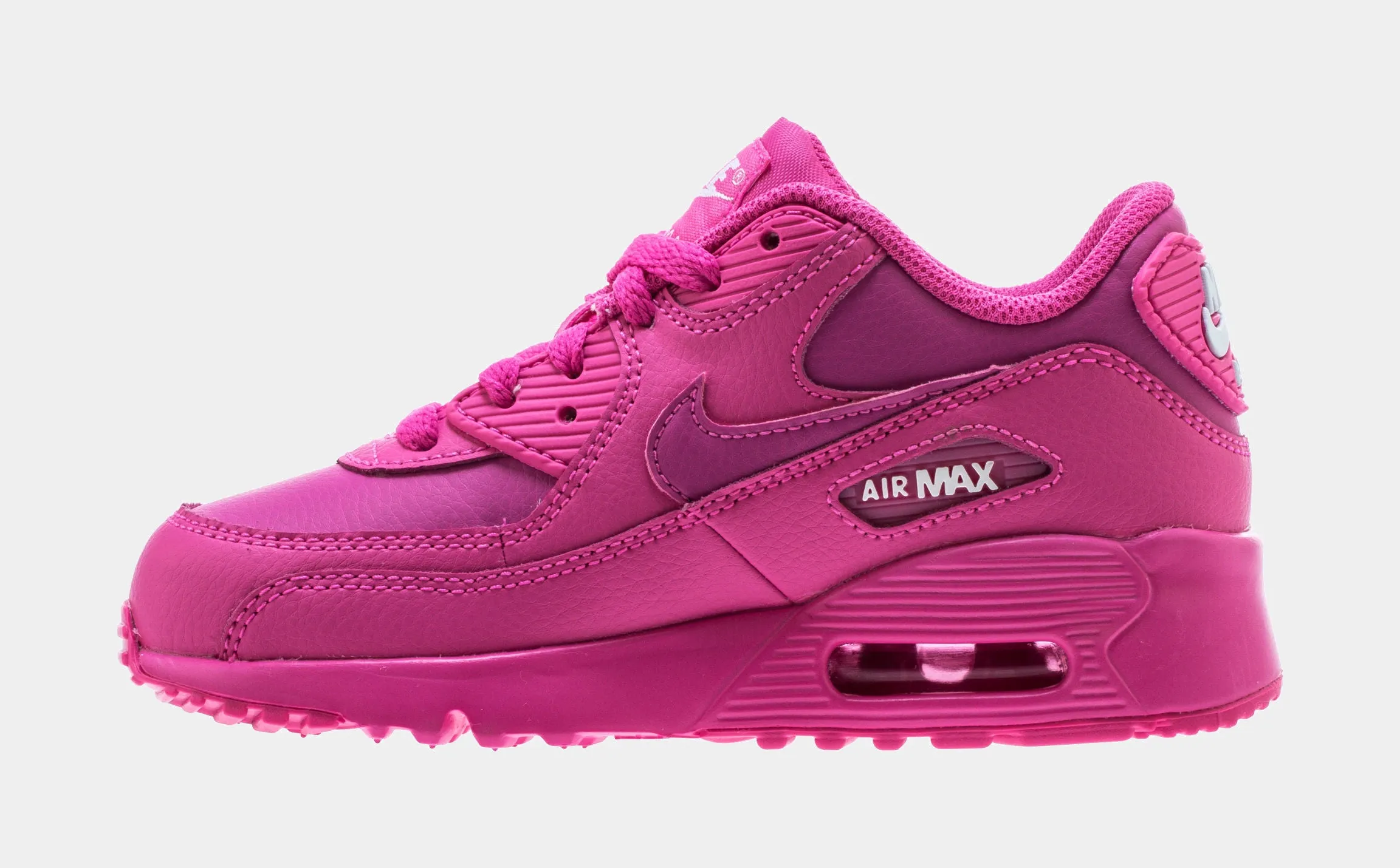 Air Max 90 Preschool Lifestyle Shoes (Pink/White)