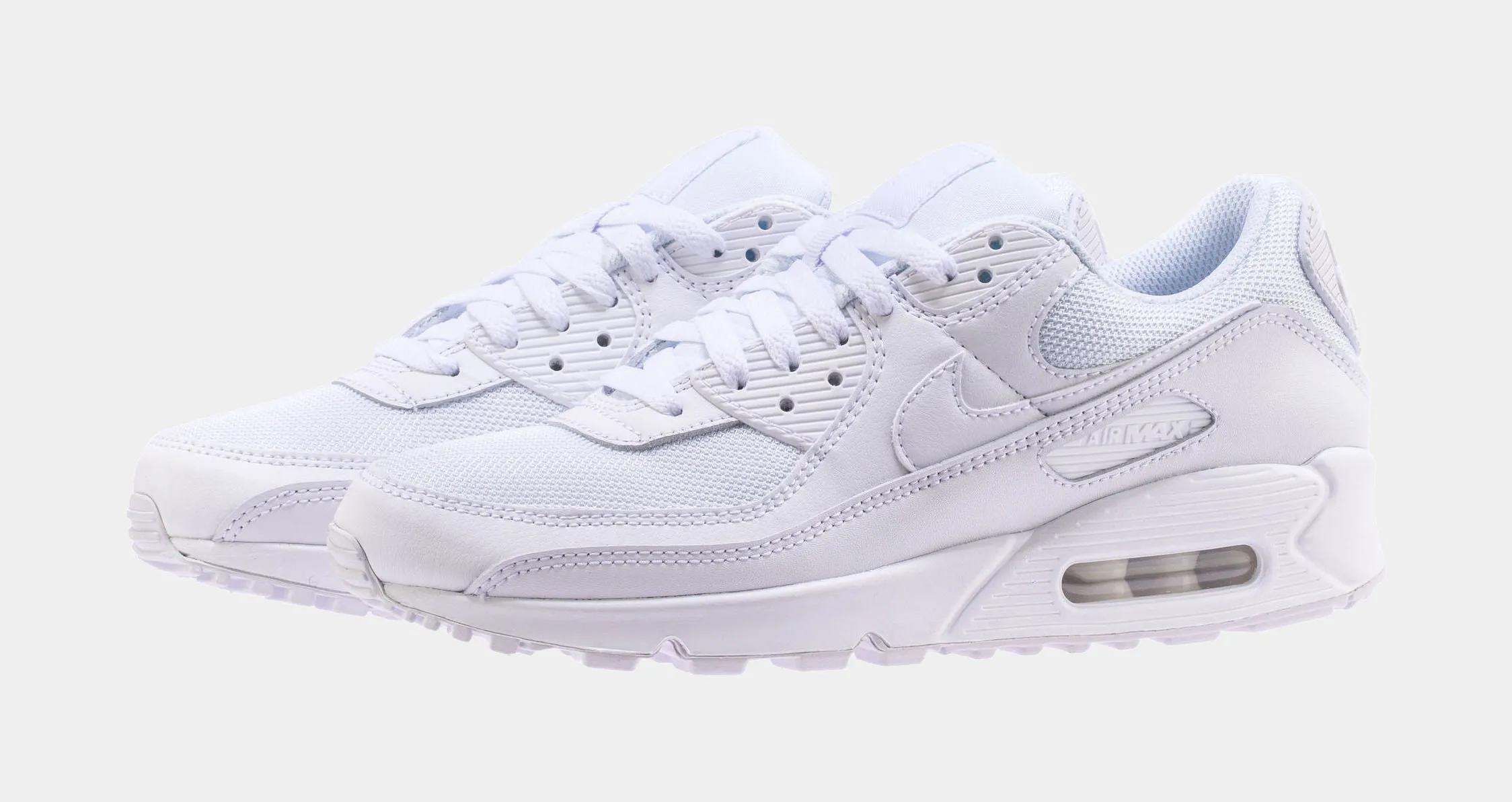 Air Max 90 Tonal Pack Mens Lifestyle Shoes (Triple White)