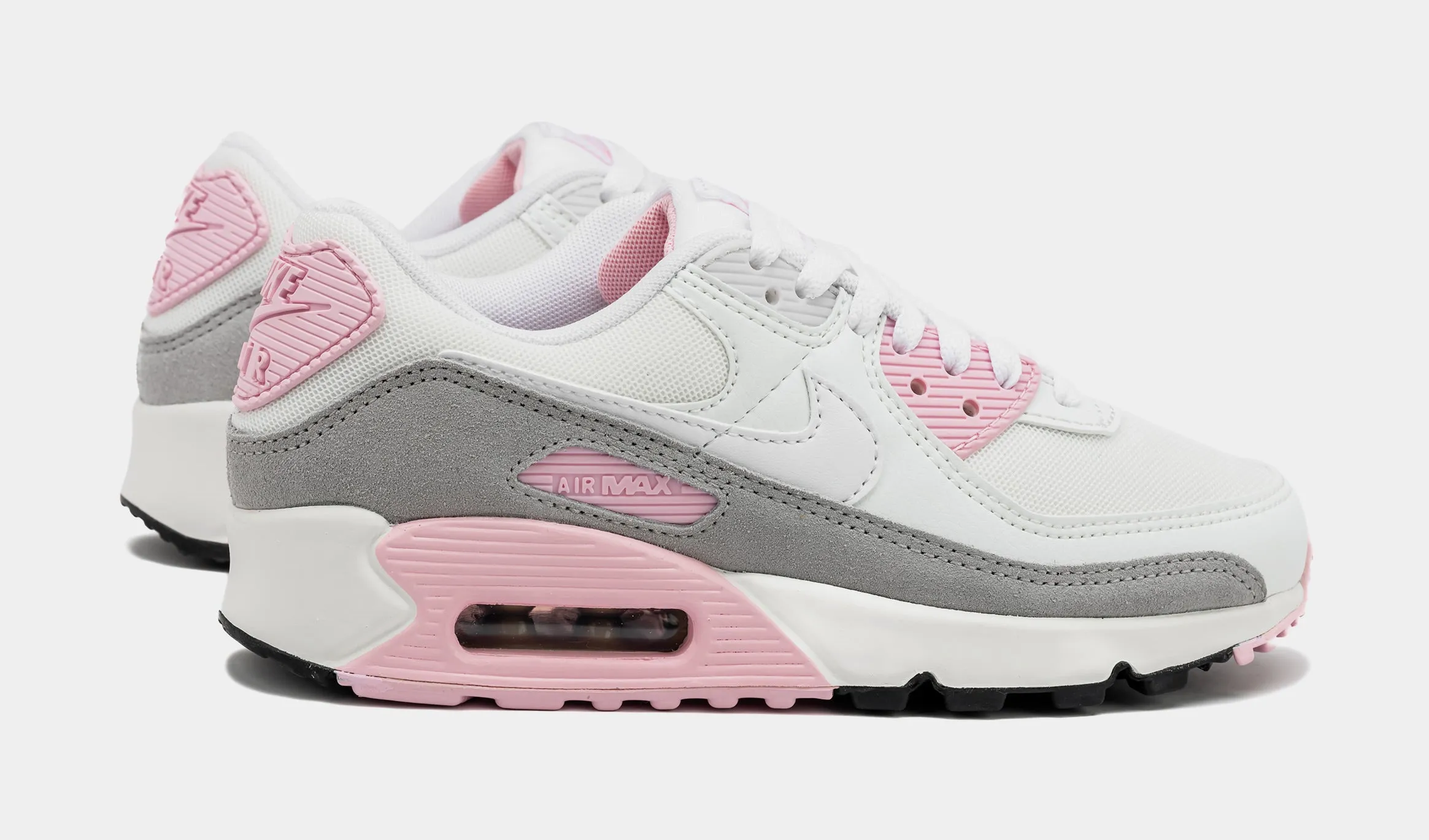 Air Max 90 Womens Lifestyle Shoes (White/Pink)