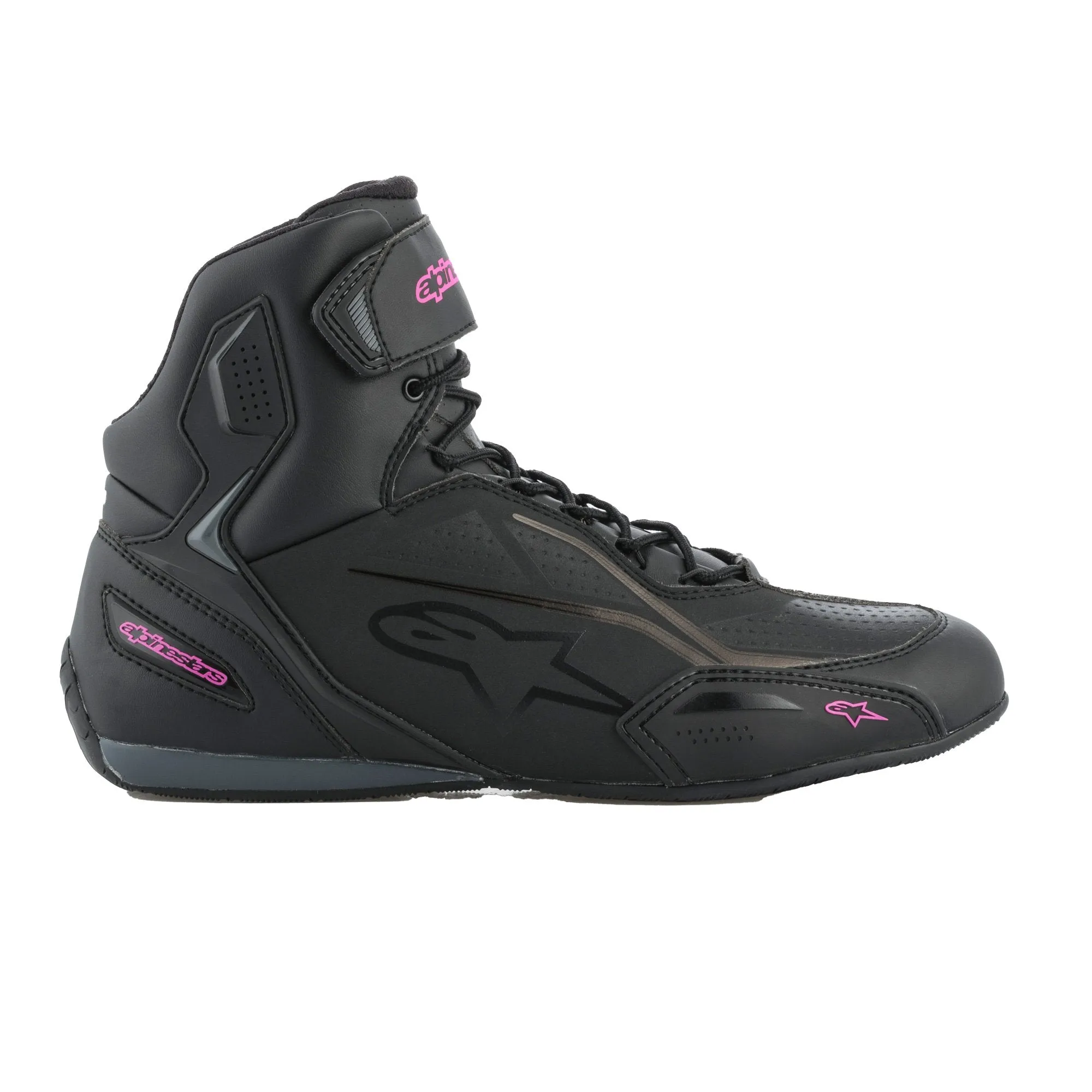 Alpinestars Stella Faster-3 Motorcycle Racing Shoes Black Fuchsia