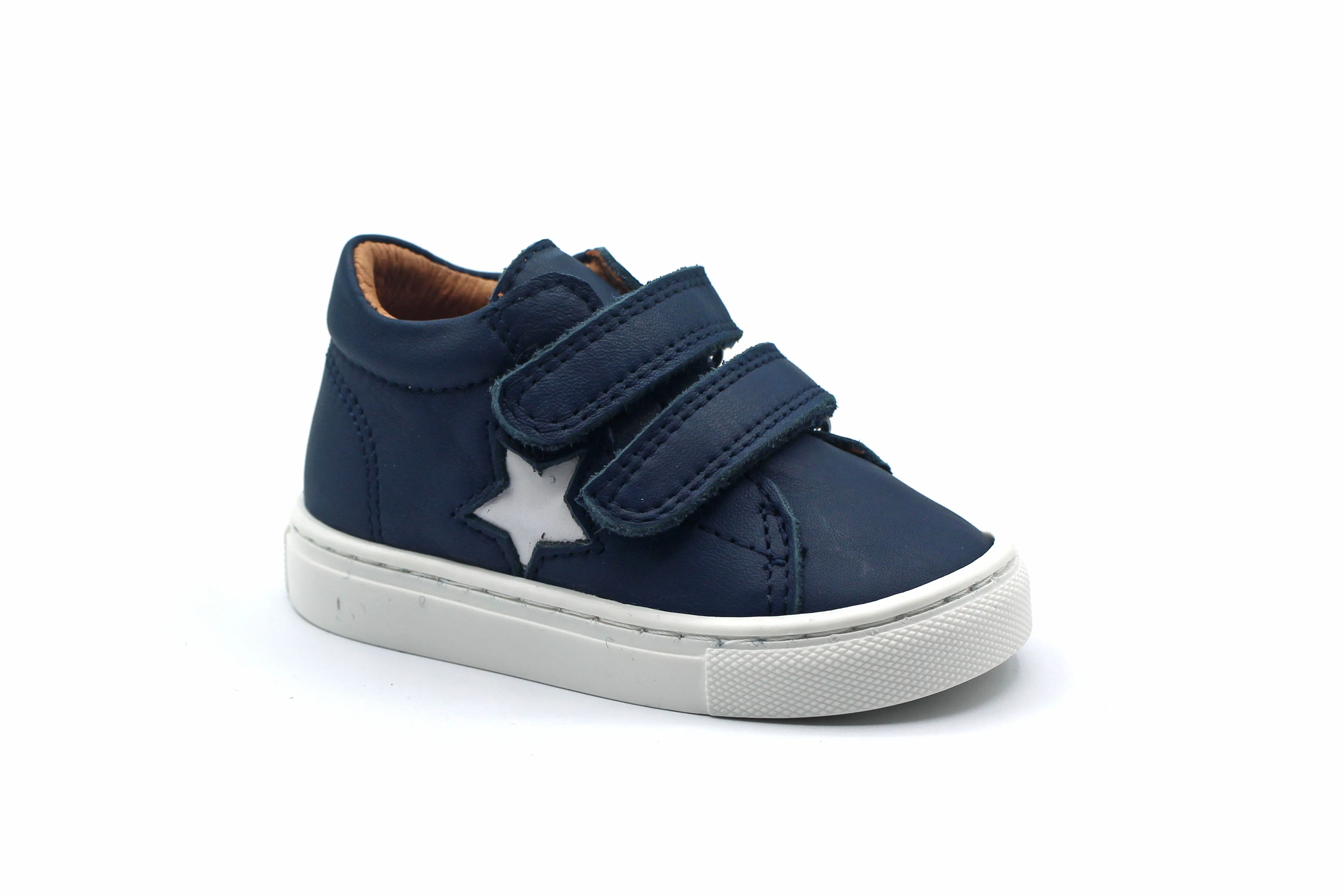 Atlanta Blue Velcro Sneaker Bootie