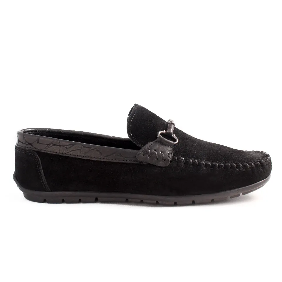 casual topsider shoes / black / made in Turkey -7787