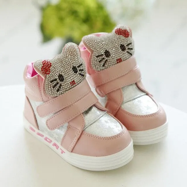 Children's winter boots new fashion 2016 Girl PU snow brand cartoon sneakers kids waterproof rubber shoes botas infantis