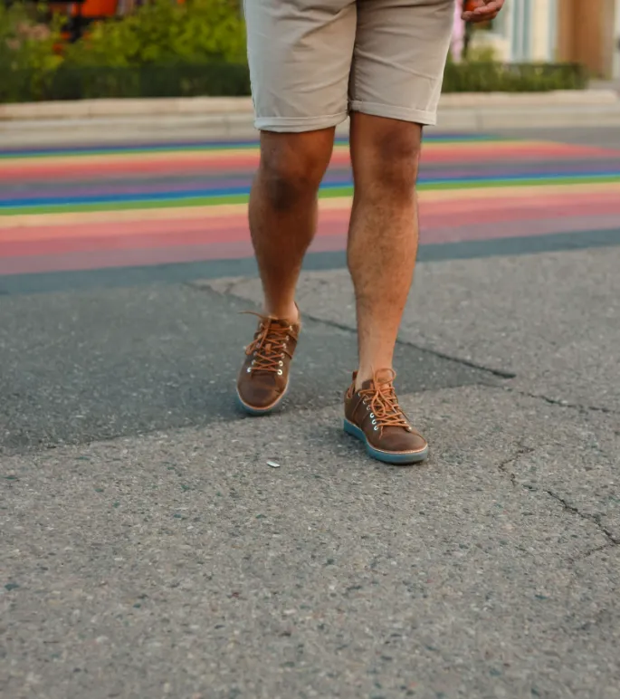 Classic Walker • Brown and Grey Leather