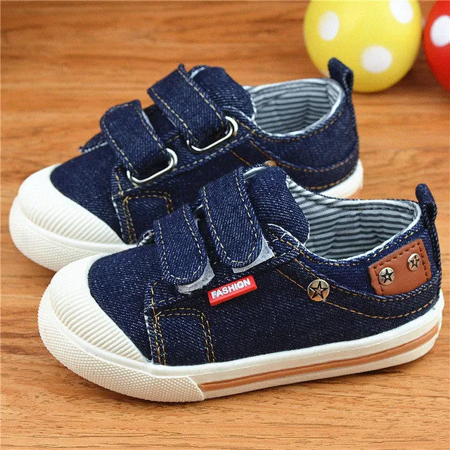 Comfy kids fashion child sneakers shoes soft bottom baby toddler shoes boys girls sneakers shoe size 21-25 child canvas boy girl