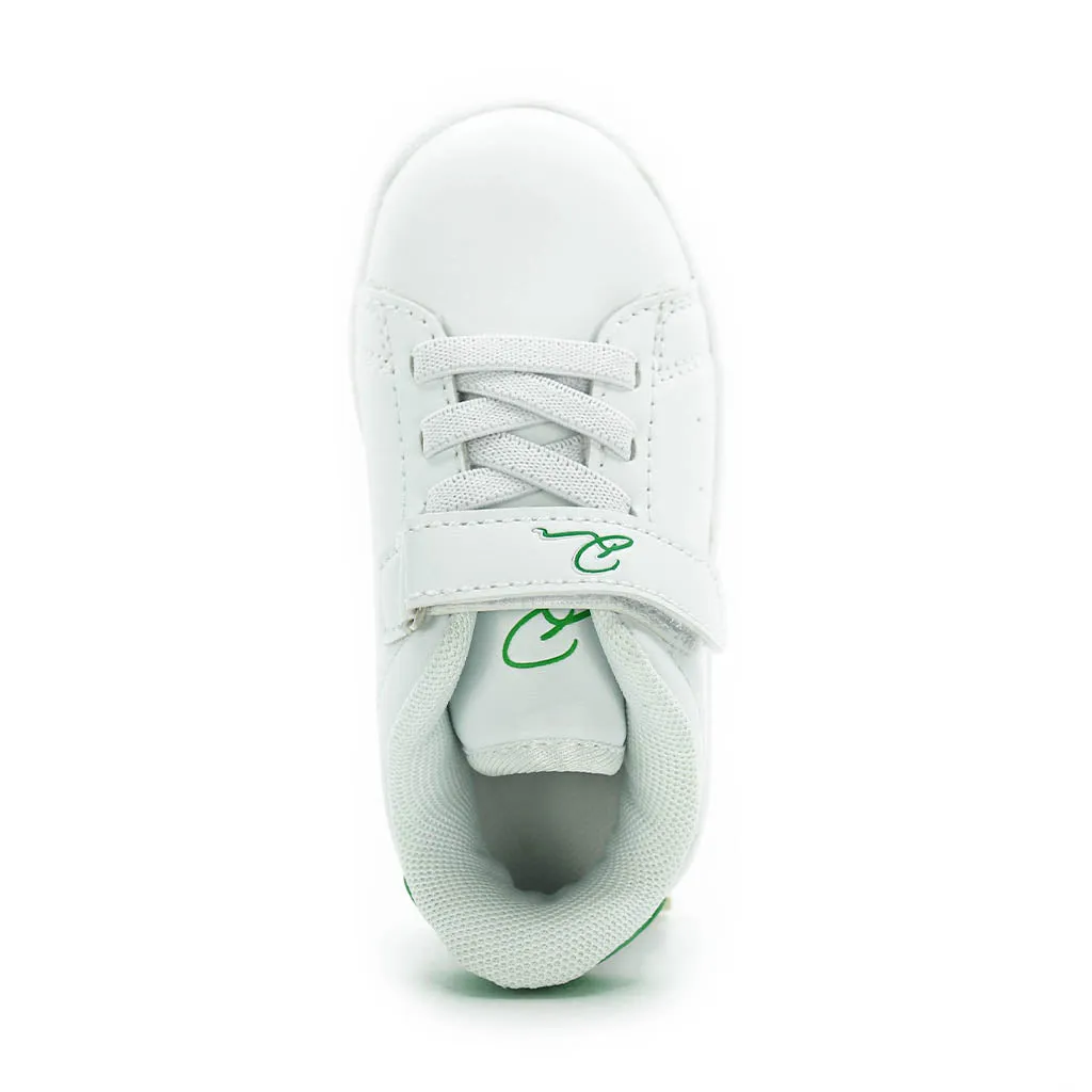 D Trendy Sneakers White Green Infants Walkers Toddlers Kids Boy-Girls - Kids Shoes