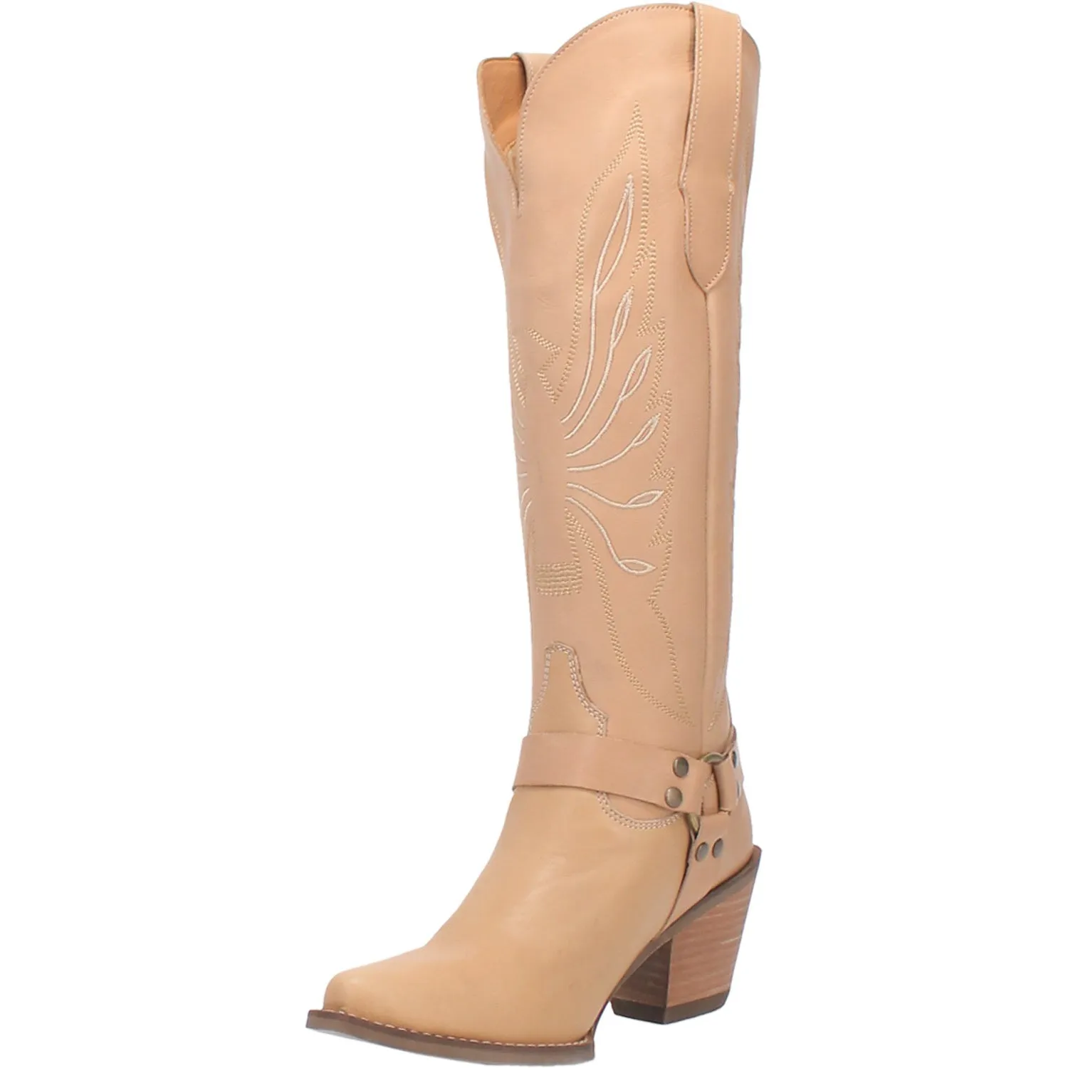 Dingo Womens Heavens To Betsy Cowboy Boots Leather Natural