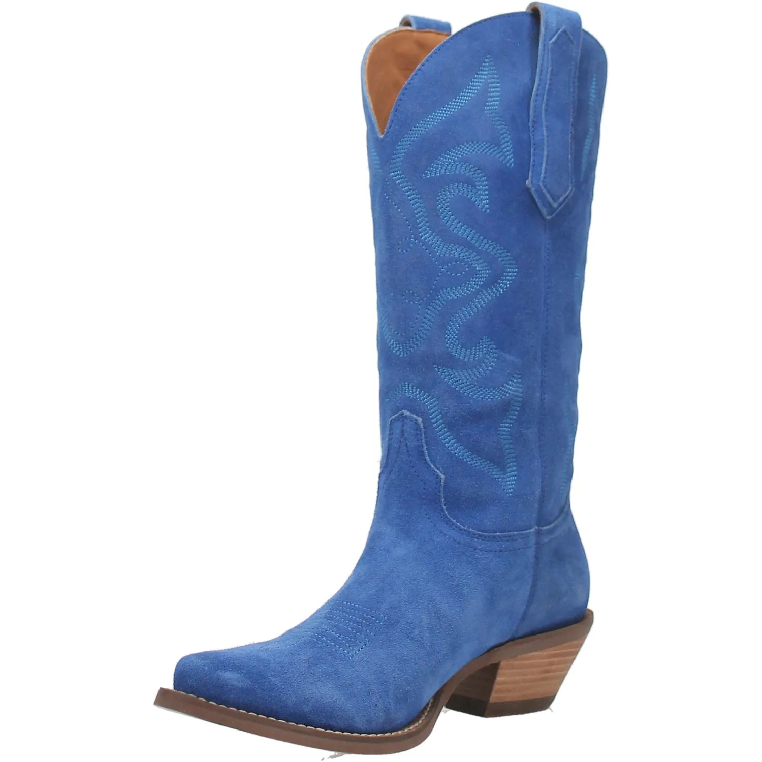 Dingo Womens Out West Cowboy Boots Leather Blue