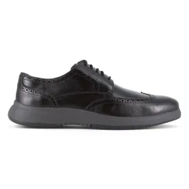 Florsheim Mens Black Leather Work Shoes Flair Steel Toe