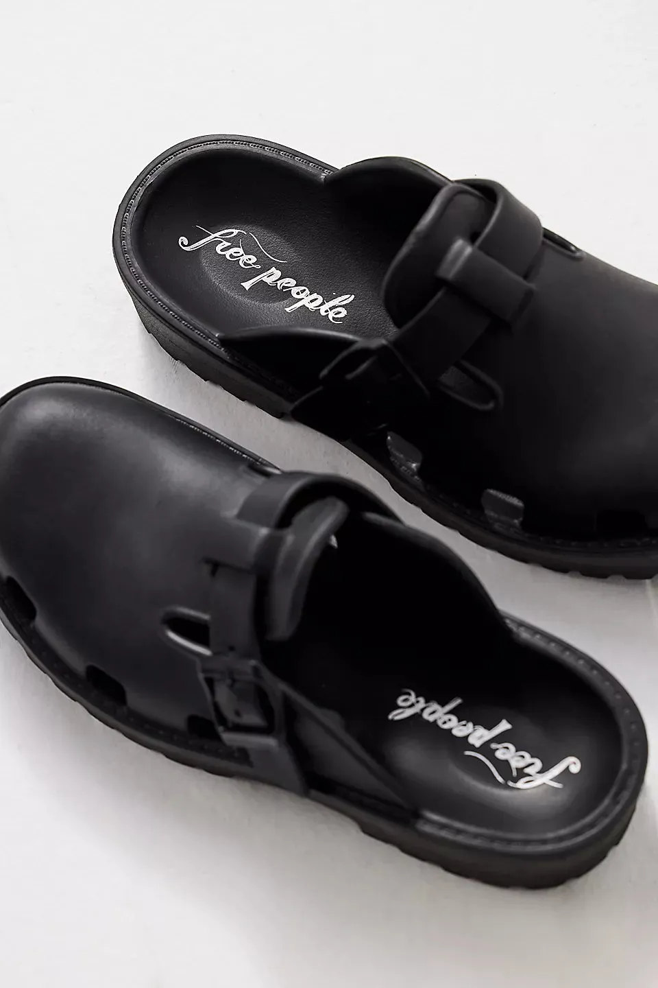 Free People Karlie Buckle Clog- Black