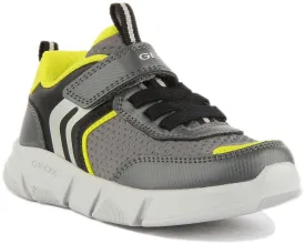 Geox Aril Boy Trainers In Grey For Kids