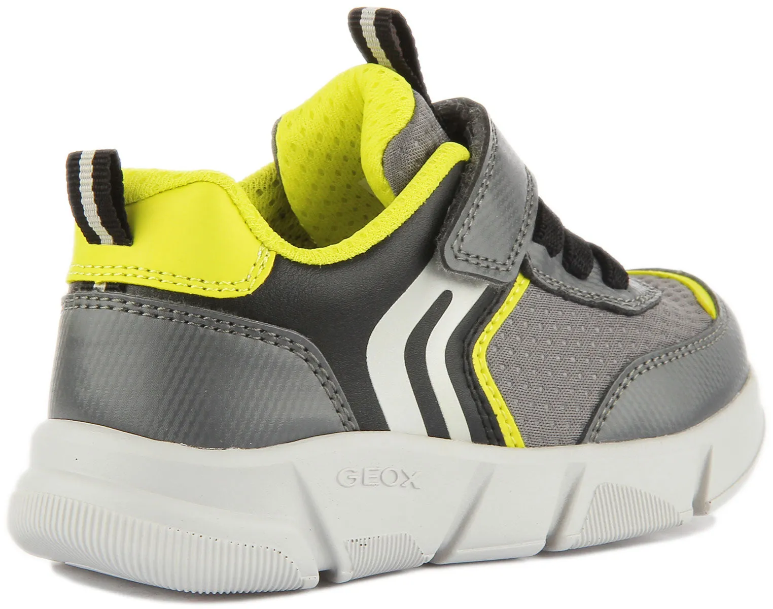 Geox Aril Boy Trainers In Grey For Kids