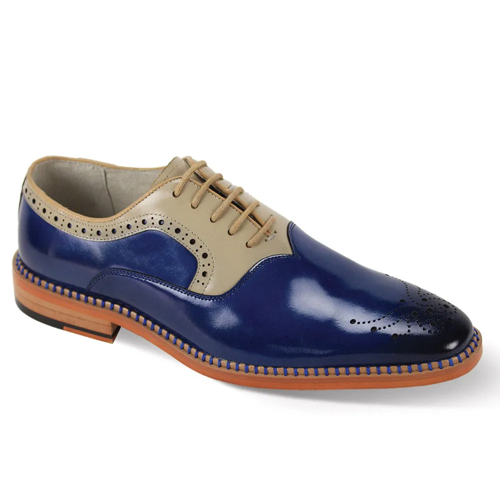 Giovani Lace up two-tone shoes