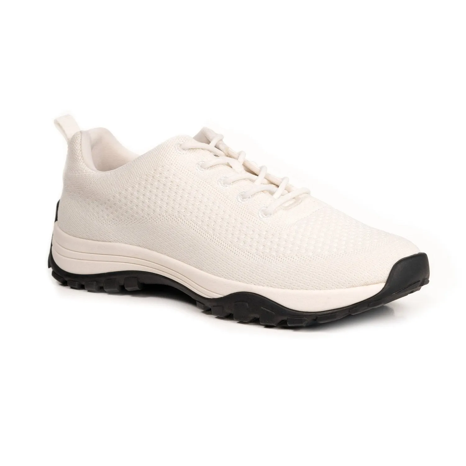 Grounding Sneaker • White Bamboo Knit