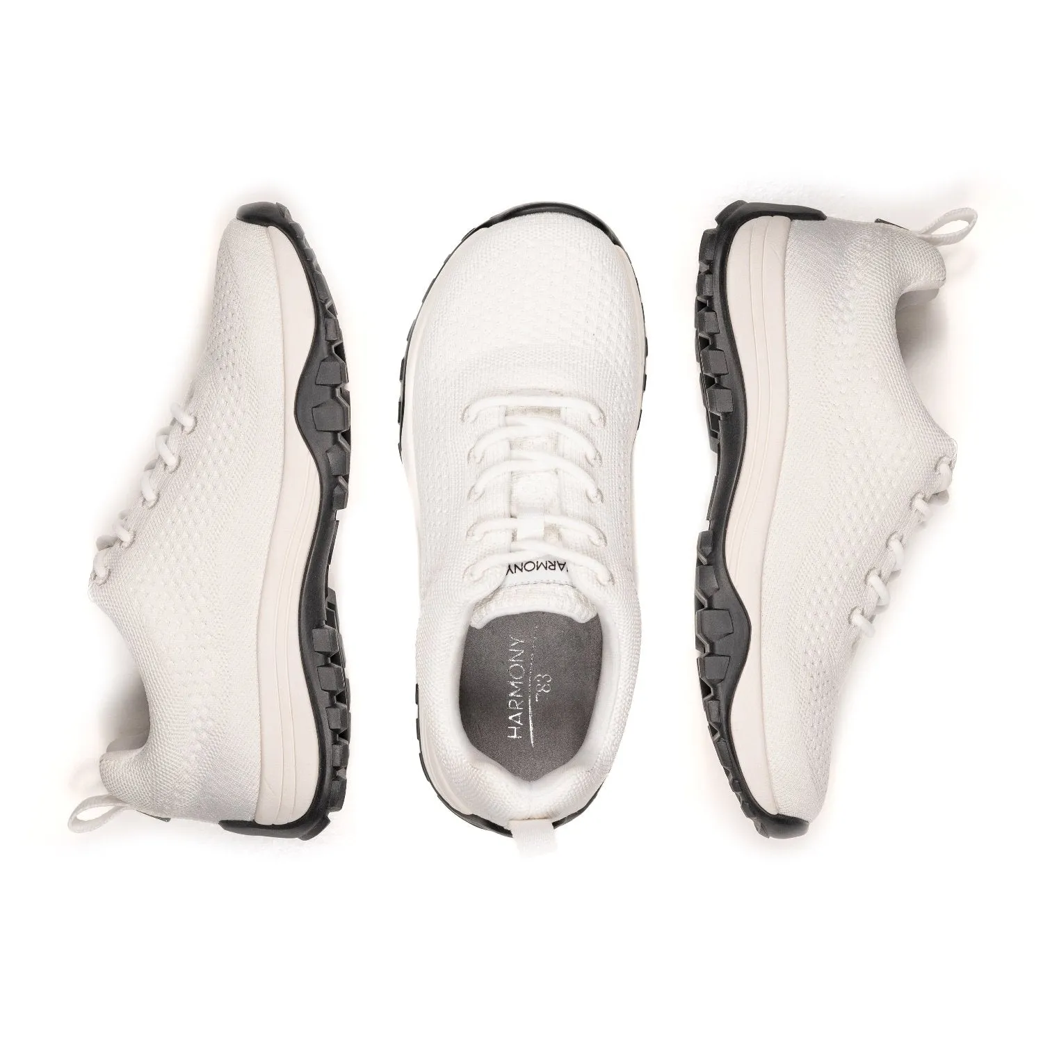 Grounding Sneaker • White Bamboo Knit