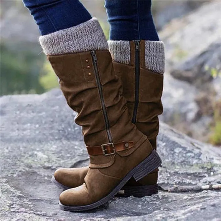 High Tube Knight Boots - Plus Size