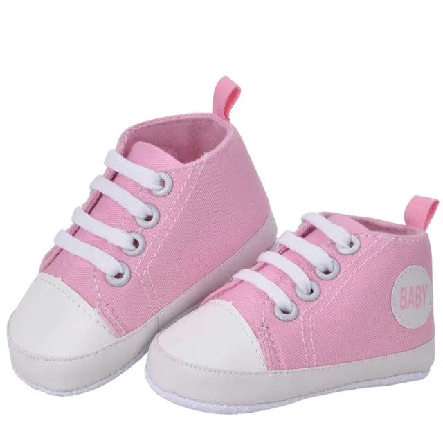 Hot Kids Baby Baby Girl Casual Prewalkers Anti-Slip Soft Crib Cotton Walk Shoes