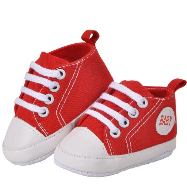 Hot Kids Baby Baby Girl Casual Prewalkers Anti-Slip Soft Crib Cotton Walk Shoes