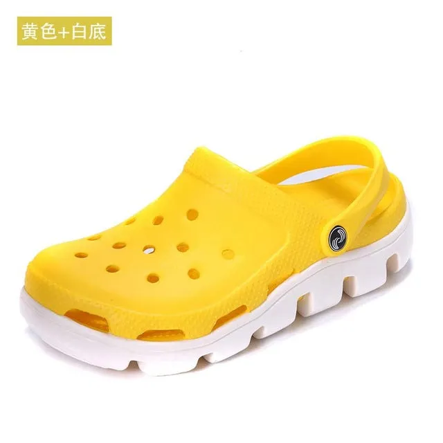 Hot Summer Mens Mules Clogs Eva Material Lightly Beach Garden Shoes Man Slippers Clog Shoe Slipper Men Fashion Color 18 Colors