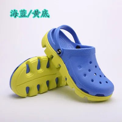 Hot Summer Mens Mules Clogs Eva Material Lightly Beach Garden Shoes Man Slippers Clog Shoe Slipper Men Fashion Color 18 Colors