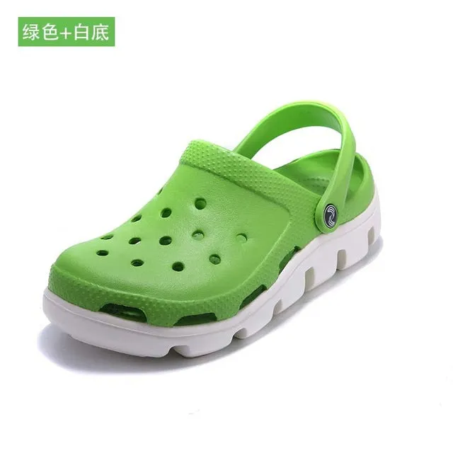 Hot Summer Mens Mules Clogs Eva Material Lightly Beach Garden Shoes Man Slippers Clog Shoe Slipper Men Fashion Color 18 Colors