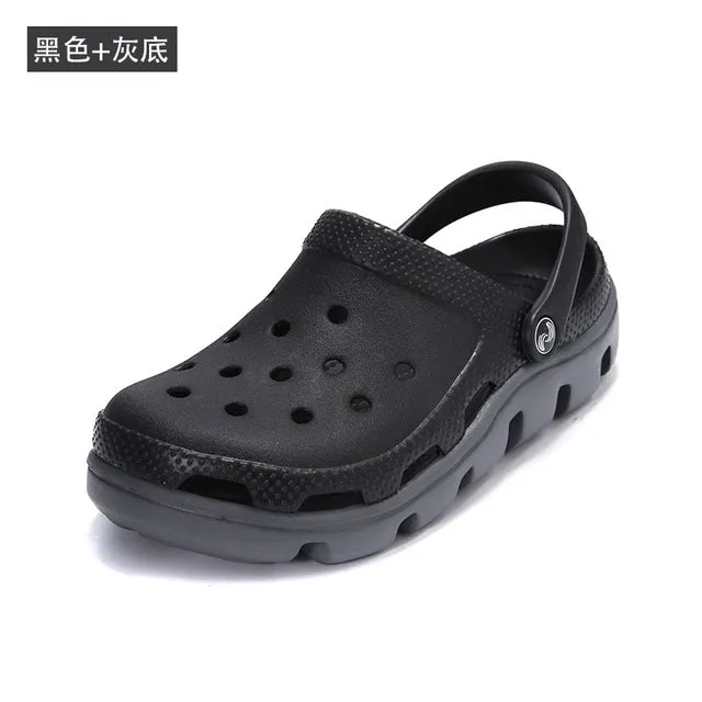 Hot Summer Mens Mules Clogs Eva Material Lightly Beach Garden Shoes Man Slippers Clog Shoe Slipper Men Fashion Color 18 Colors