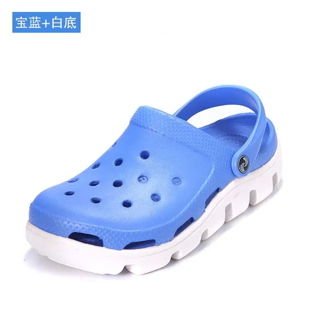 Hot Summer Mens Mules Clogs Eva Material Lightly Beach Garden Shoes Man Slippers Clog Shoe Slipper Men Fashion Color 18 Colors