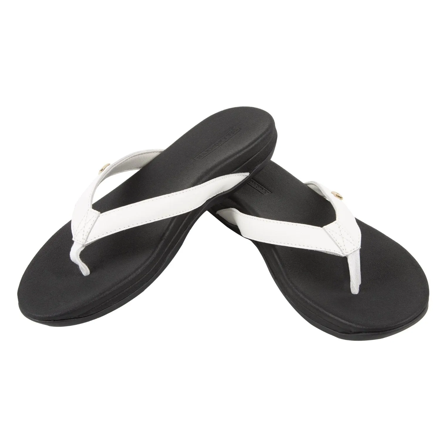 Lily Sandal • White Leather