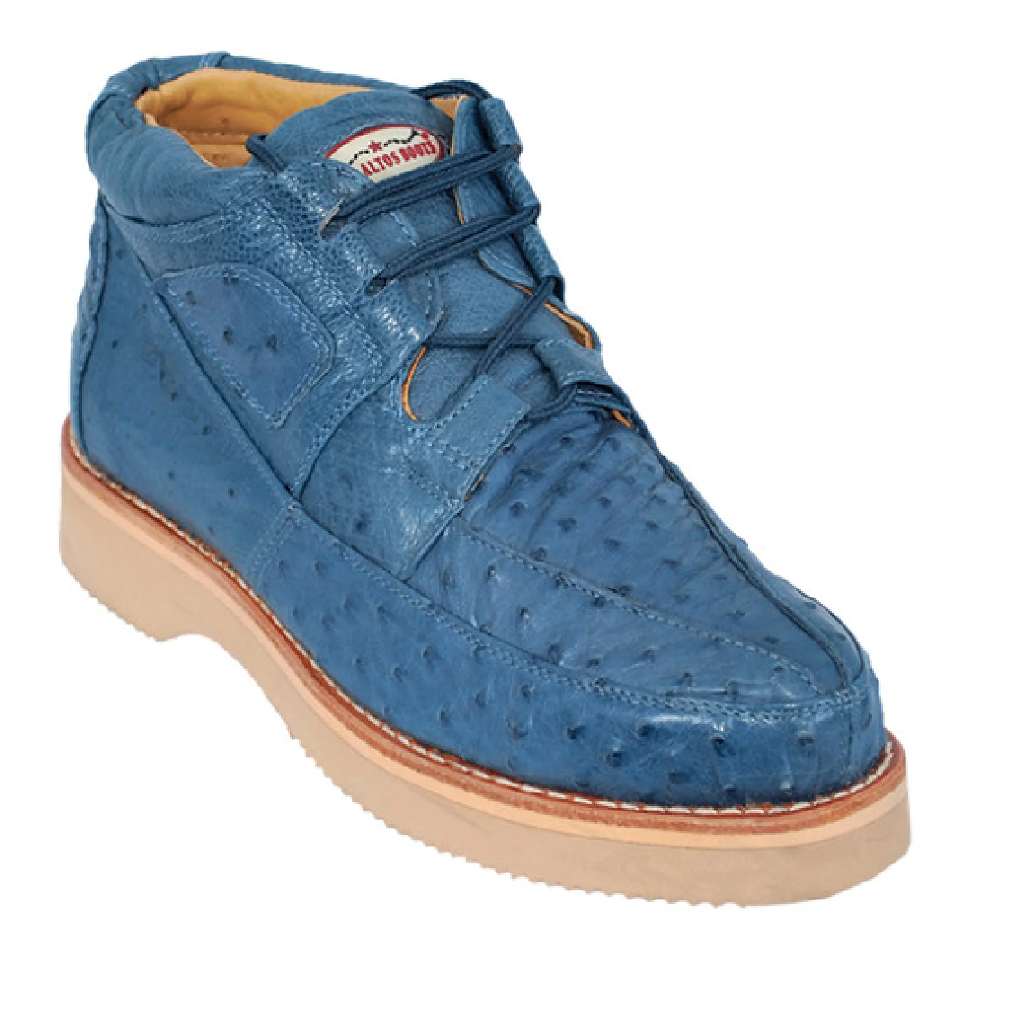 Los Altos Boots Mens # ZA060314 Full Caiman | Style #01 | Casual Shoe Boots | Color Blue Jean