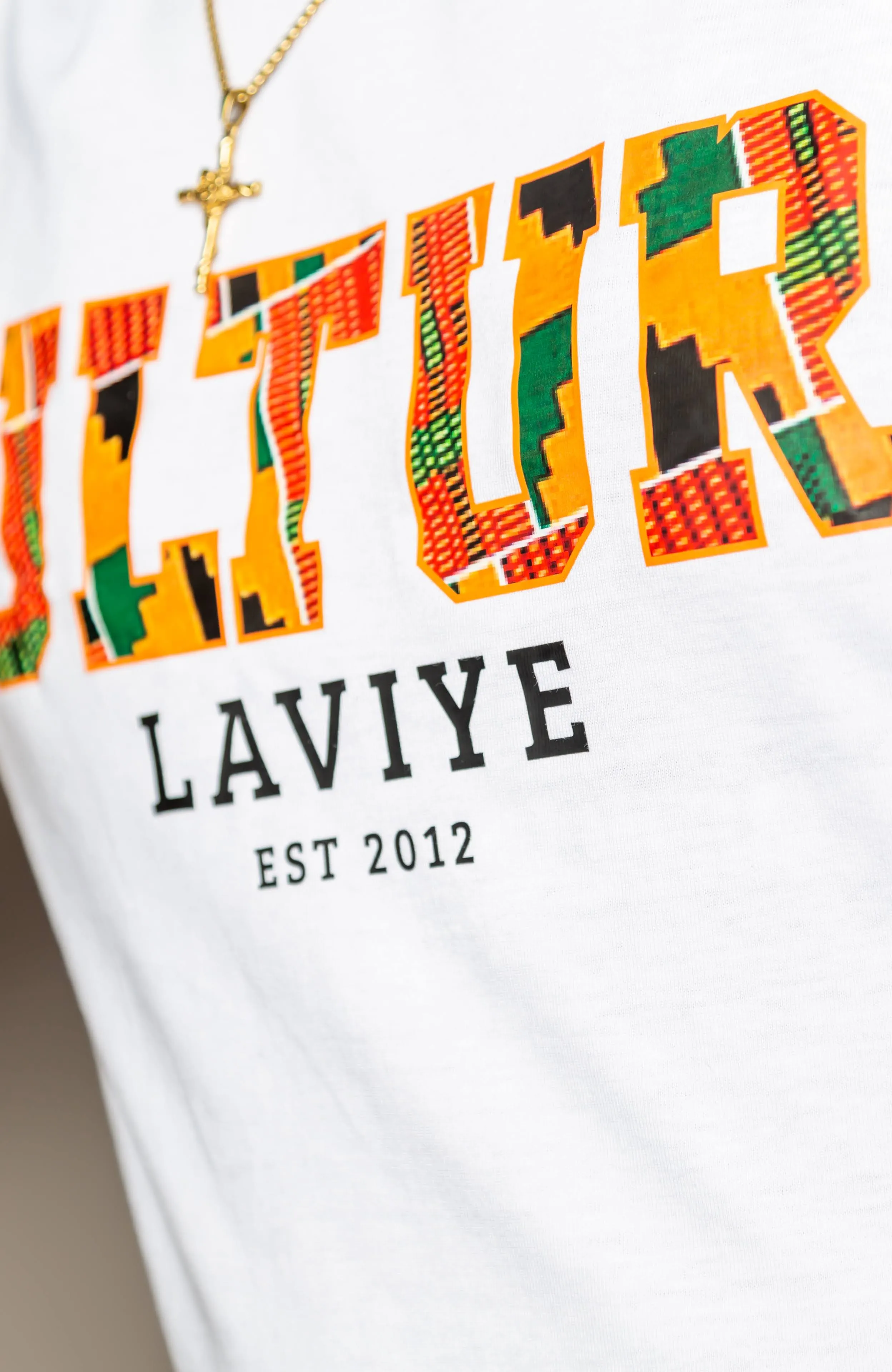 Men's African Print Culture Slogan T-shirt Unisex | KUMASI