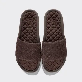 Men's Suede Lusso Slide Dark Umber