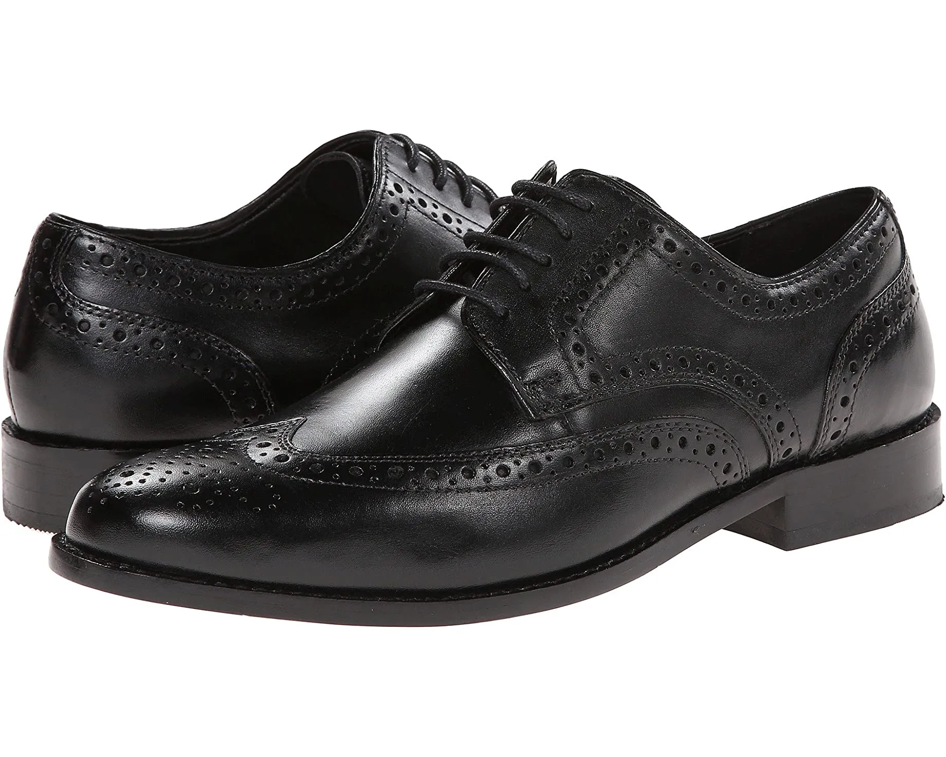 Nelson Wing Tip Dress Casual Oxford Nunn Bush, black