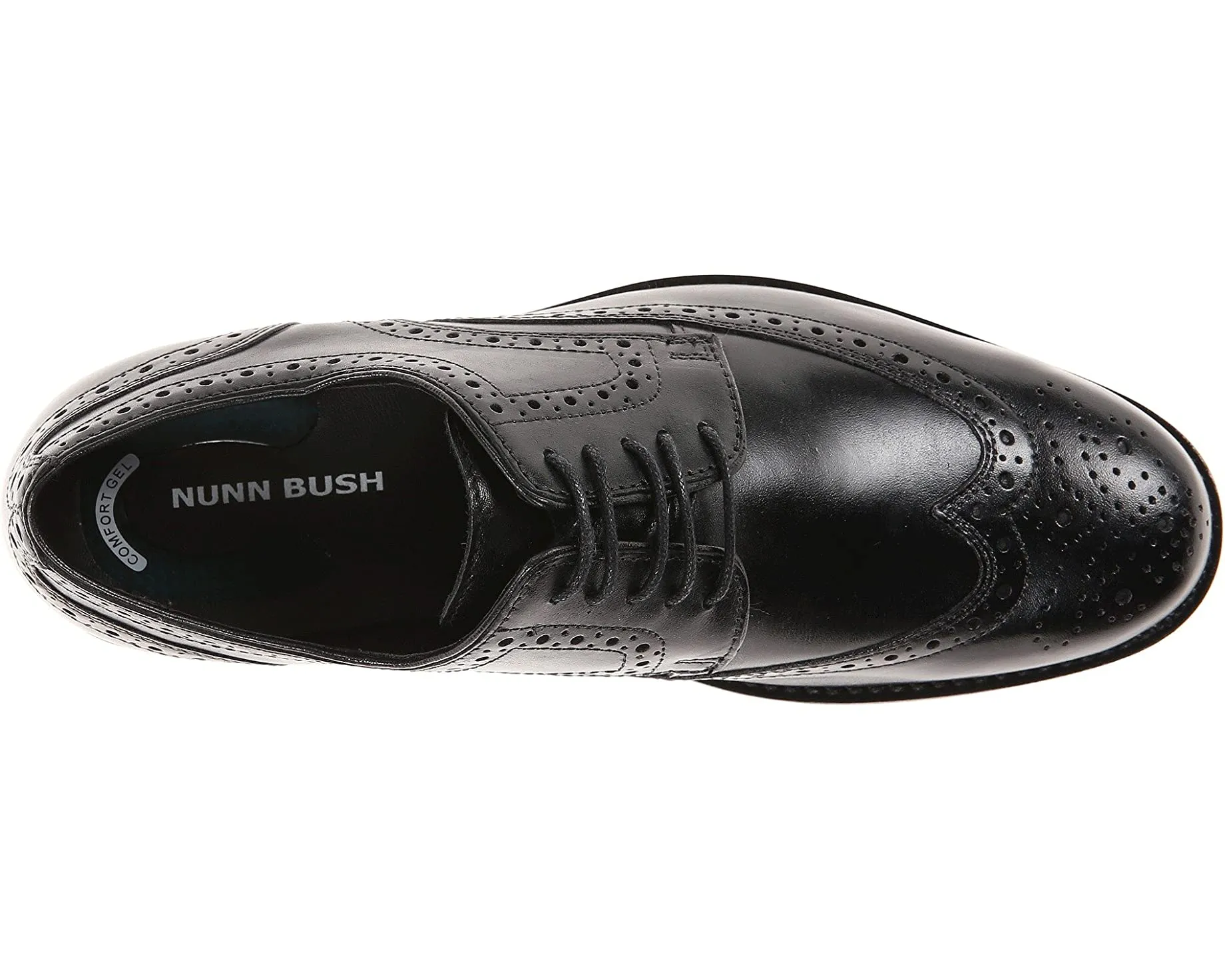 Nelson Wing Tip Dress Casual Oxford Nunn Bush, black