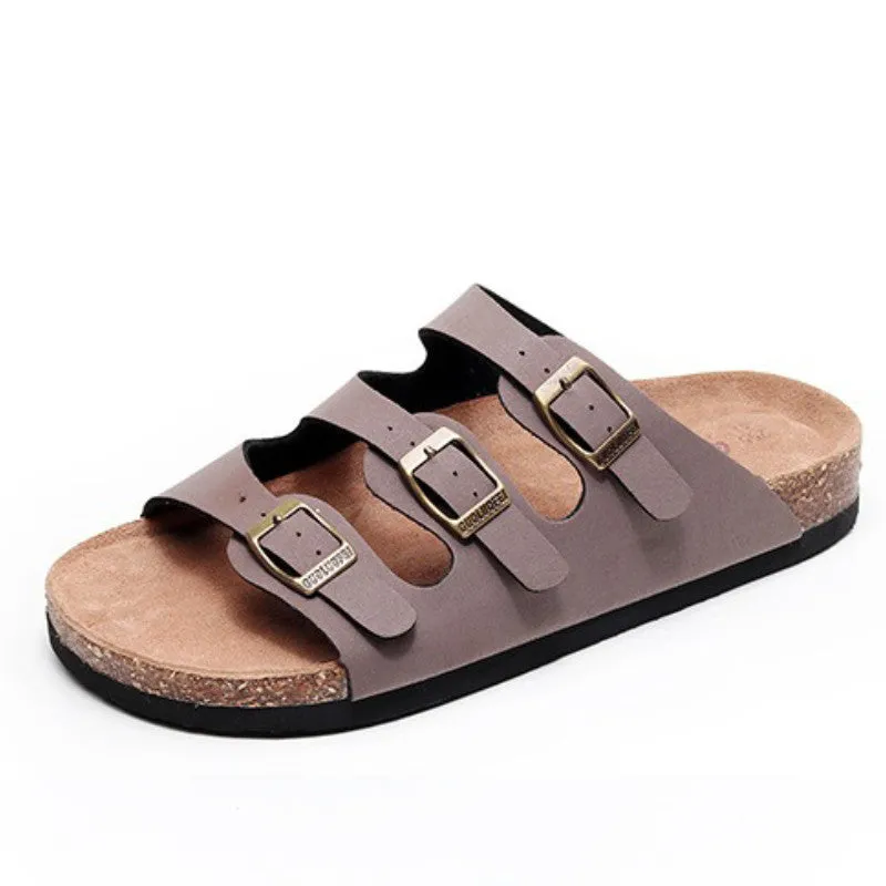 OCW Men Casual Orthopedic Sandals Triple Straps Summer Slides