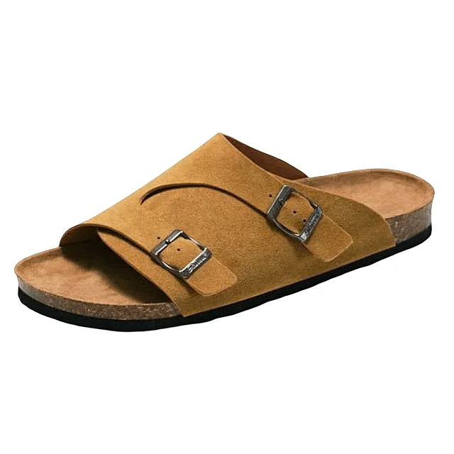 OCW Men Summer Orthopedic Sandals Suede Supportive Flat