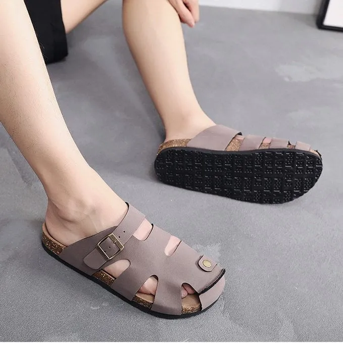 OCW Retro Orthopedic Sandals For Men Hollow-out Nonslip Summer