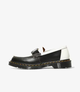 Pinned Penton Loafer – Black/White Quilon Leather