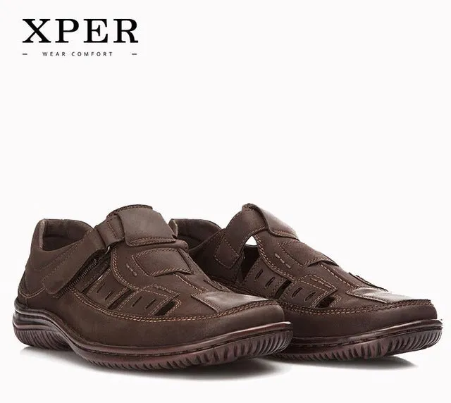 Size 40~45 Brand XPER Men Sandals Shoes Fretwork Breathable Fisherman Shoes Style Retro Gladiator #701/702