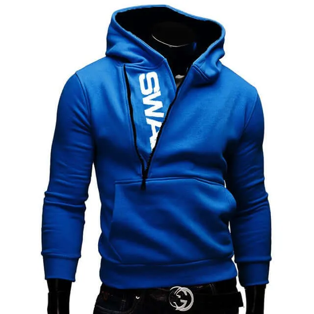 Slim-Fit Pullover Zip-up Hoodie