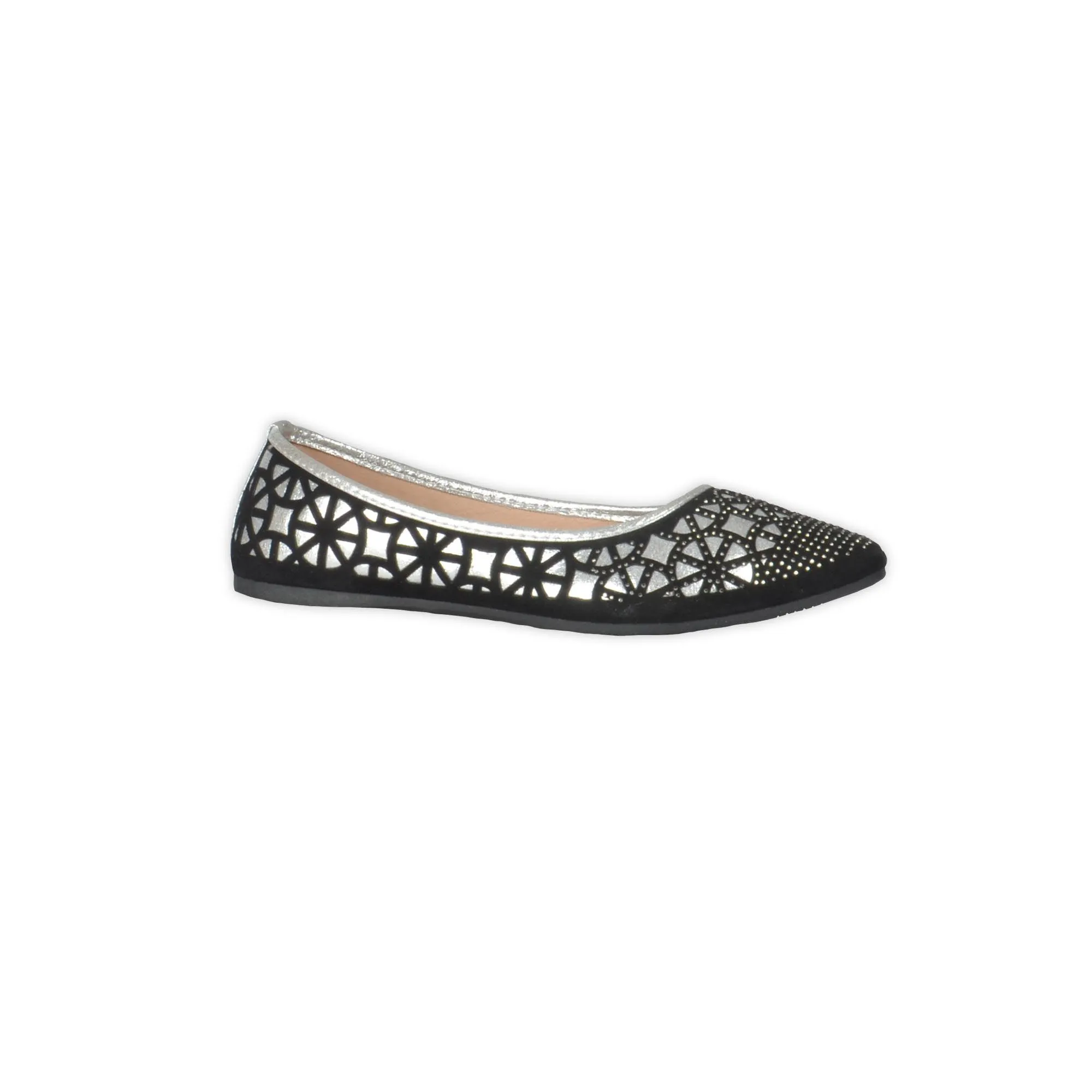 Sparkly Ballerinas - Black & Silver