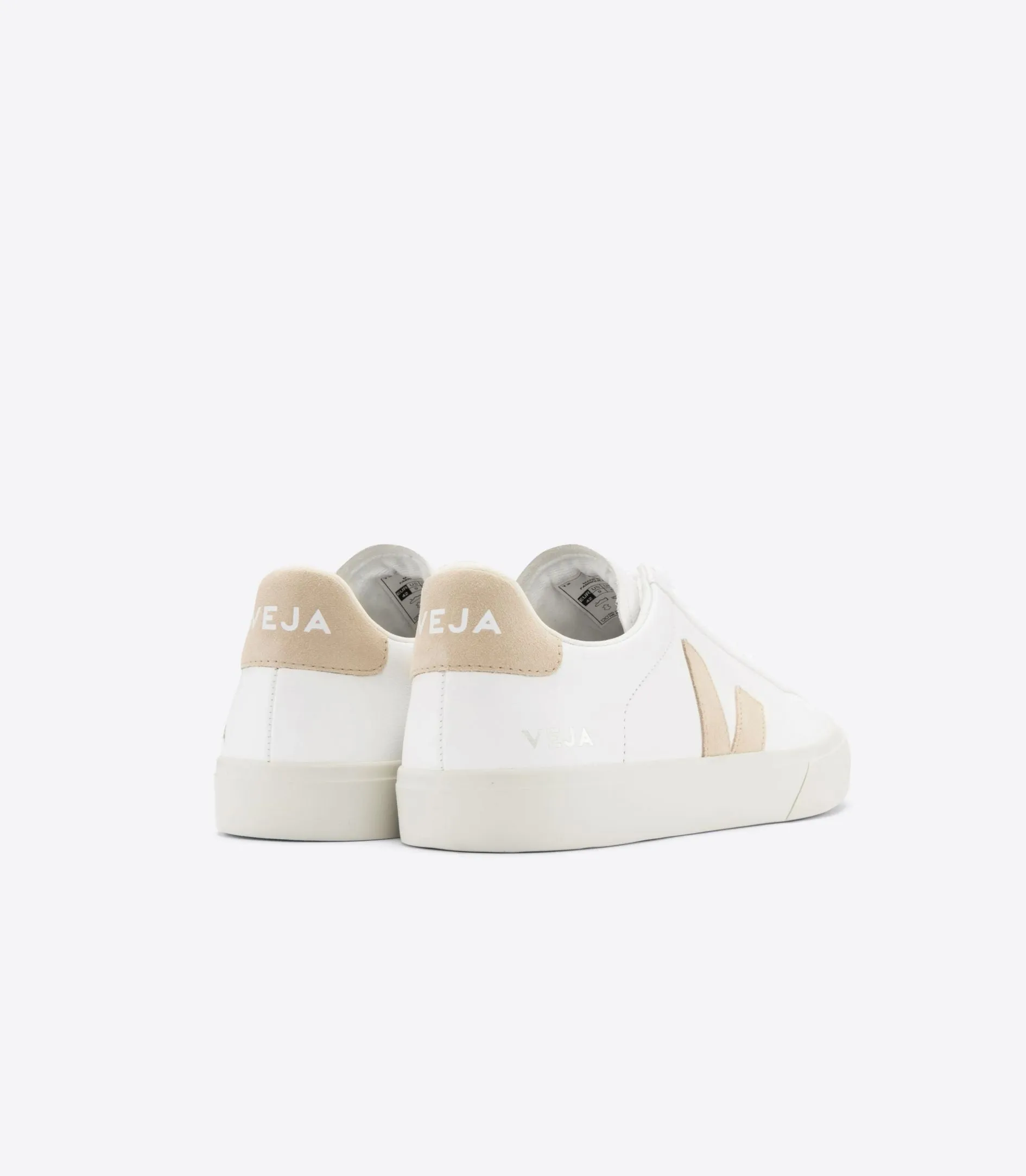 Veja - Campo Chromefree Leather in White Almond